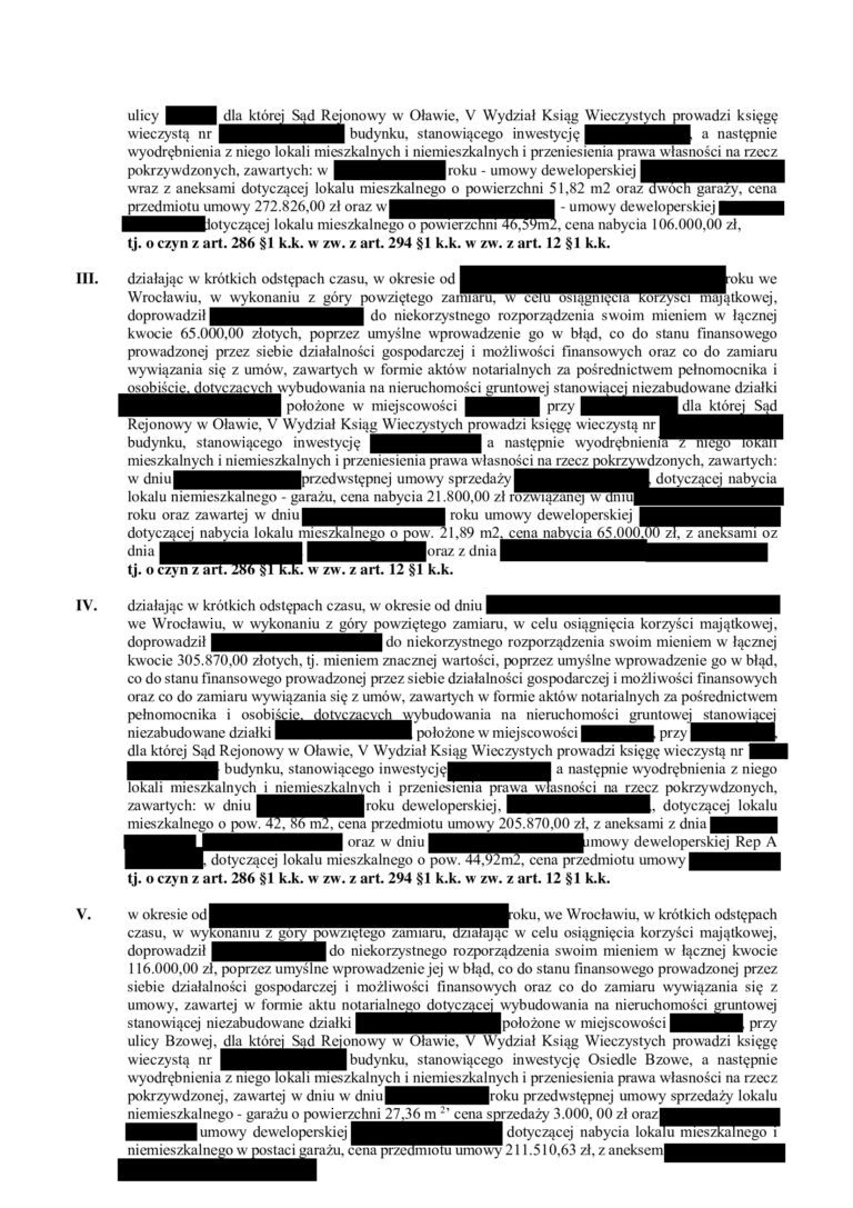 Case study: 22 zarzuty oszustwa na ponad 4 mln zł – apelacja i obniżenie kary z 4 lat do 1,5 roku