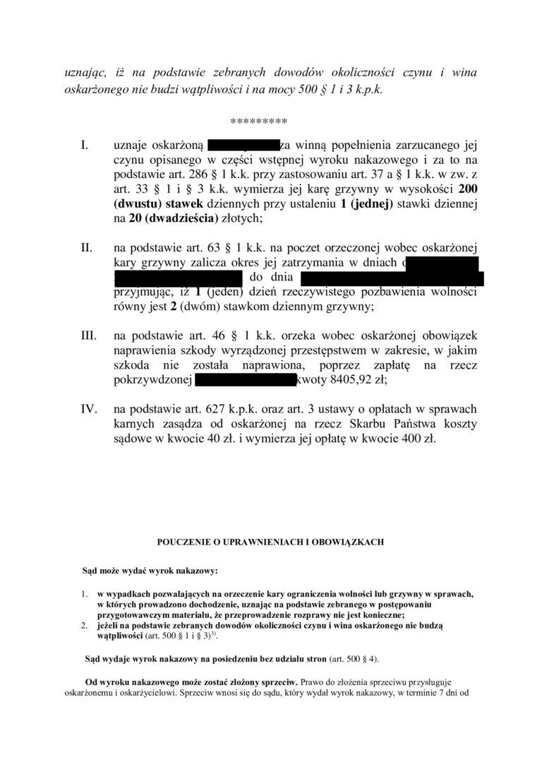 2 Case study Art. 286 k.k. – zamiast więzienia 4000 zł grzywny
